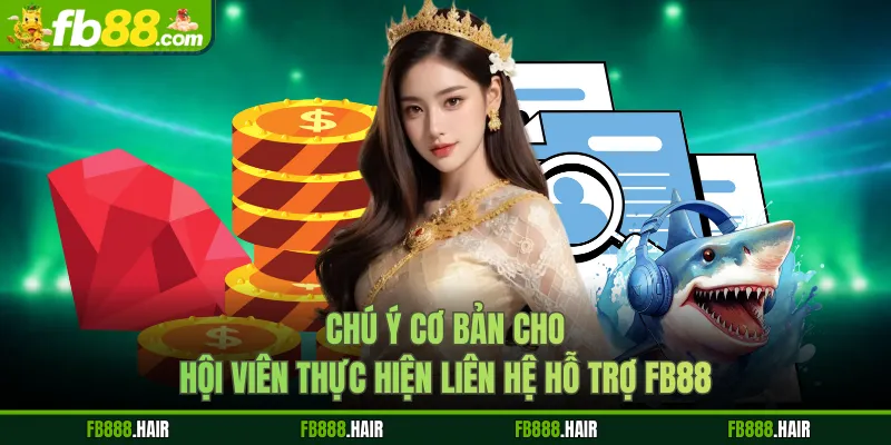 Chú ý cơ bản cho hội viên thực hiện liên hệ hỗ trợ FB88