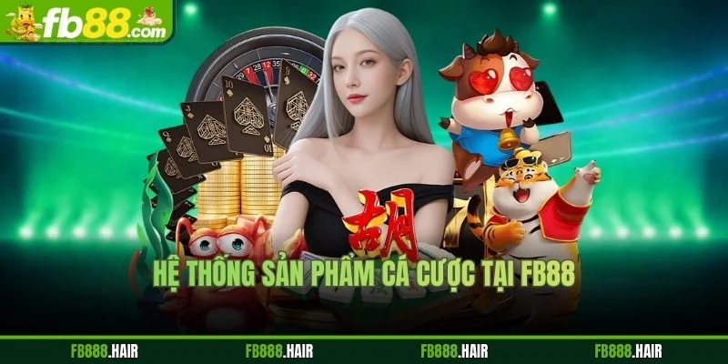 Hệ thống sản phẩm cá cược tại FB88